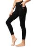 Yvette Yoga Leggings with Mesh High Sports Size L Women's Trim, Waist, Compression, Long, Quick-Drying, Tights, Black,