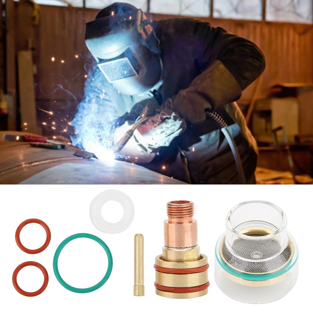 TFM53NCN TIG Welding Kit TIG Torch Glass Cup Collet for WP17WP18WP262.4mm