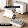With Wheels Wardrobe Storage Box Clamshell Design Toy Storage Box  Household Use