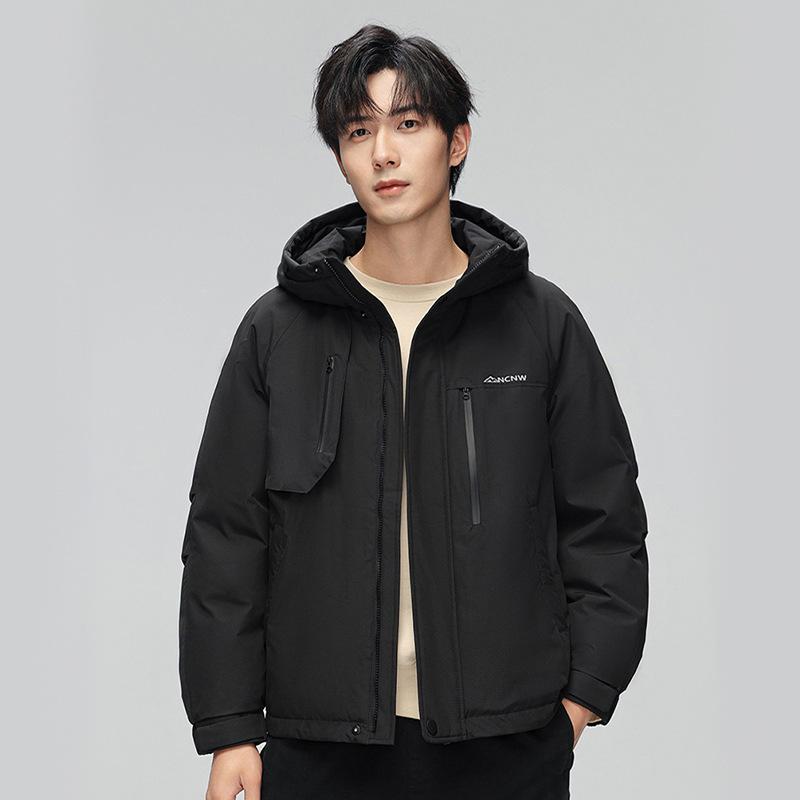 Женская уличная ветрозащитная теплая куртка с интегрированным пухом и пером, мужская куртка на 90% утином пуху