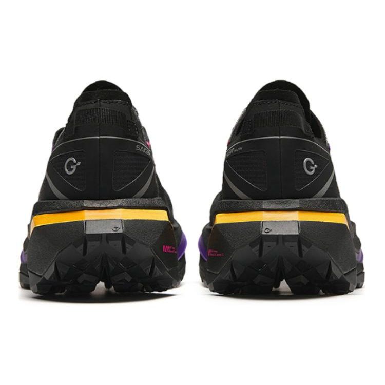 Anta Falcon Удобные амортизирующие износостойкие кроссовки с низким верхом для бега мужские кроссовки черные желтые 112426602A-2