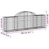 Vidaxl Kosze Gabionowe, 14 Szt, 200X30X60/80 Cm, Galwanizowane Żelazo