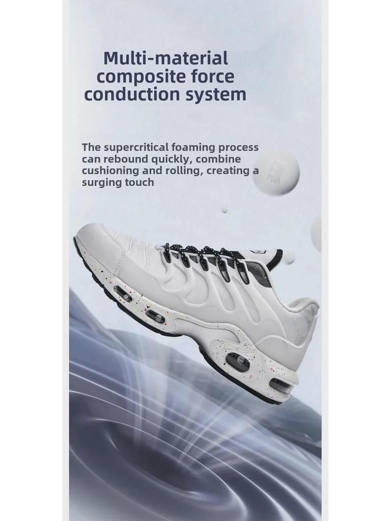 Men's Large Air Cushion Running Shoes - Ideal for Students and Sports