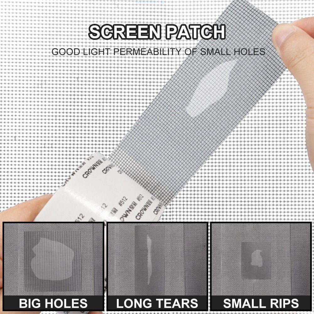 For Screen Holes Tears Repairing Window Screen Repair Patch Sticker Repair Tape Covering Tape