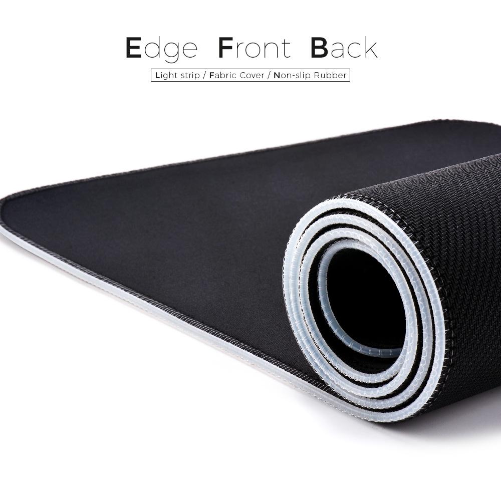 Коврик для мыши RGB со светодиодной подсветкой, чехол для клавиатуры, коврик для стола, цветной коврик для мыши с поверхностью, водонепроницаемый мультиразмерный коврик для мыши World Computer PC Gamer CS Dota LOL