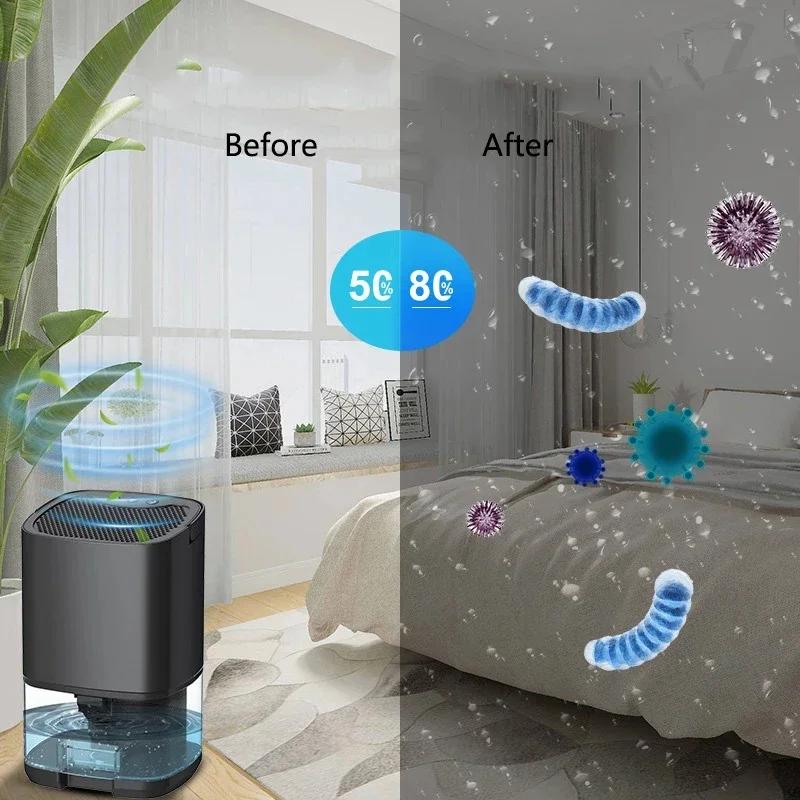 Dehumidifer Small Frigidaire Portable 1000ml Water Tank Dehumidificador для дома, ванной комнаты, подвала