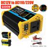 Автомобильный инвертор 6000 Вт, DC 12 В в AC 110 В 220 В, с двумя USB, интеллектуальный инвертор мощности, ЖК-дисплей, автомобильный преобразователь напряжения для iPad, телефона