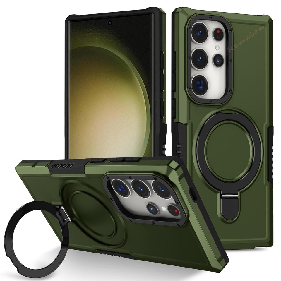 Shockproof Magnetic Case for Samsung Galaxy S24 S22 S23 S25 S26 FE Ultra Plus S26 S25 S24 Ultra A55 5G Magsafe Protector Cover