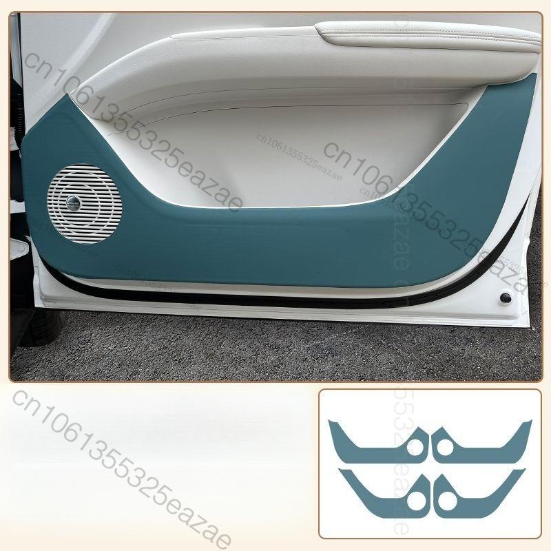 For Geely EX2 2025 PU Leather Car Door Anti-kick Pad Front Rear Door Protective Pad Interior Car Modification Auto Accessories