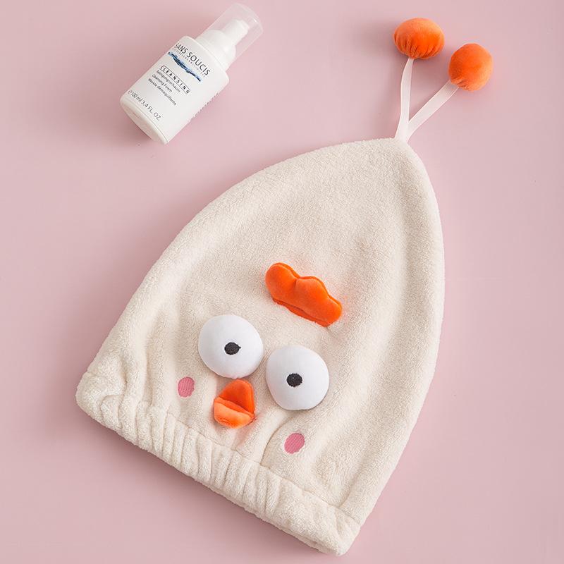 Рыба-клоун Забавная Водопоглощающая Шапочка для сушки волос из кораллового вельвета Мультяшная Милая Животное Питомцем Трехмерная Форма Шапочка для душа