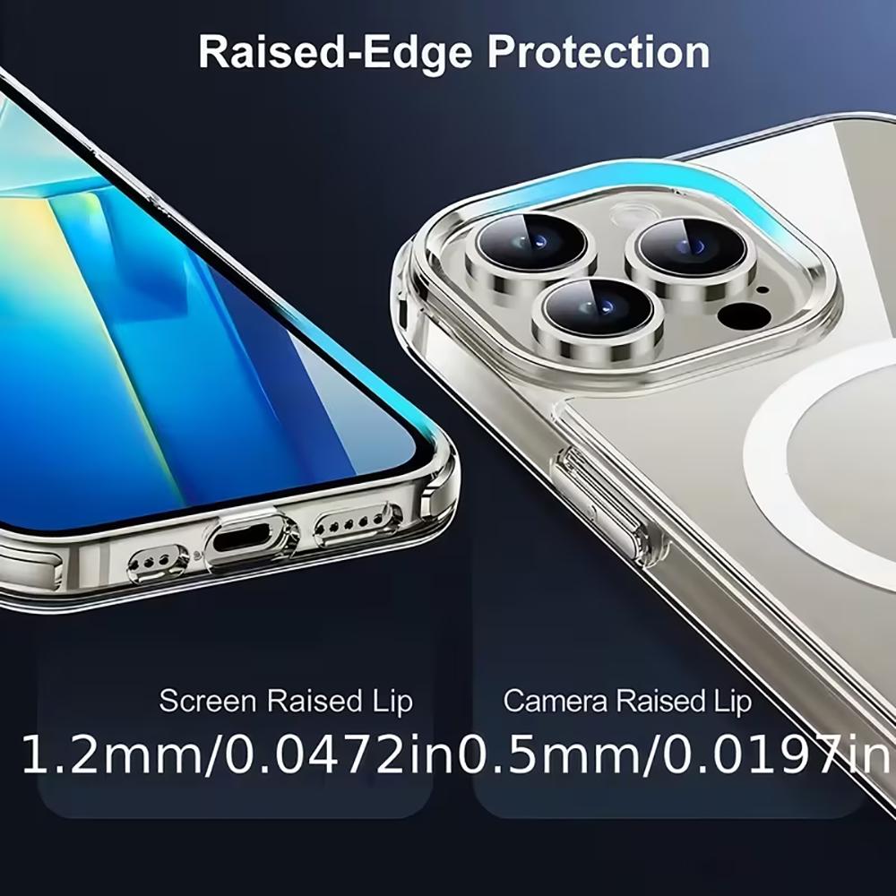 Black heart-shaped magnetic phone case suitable for iPhone 17 16 15 14 13 12 11 Pro/Max/Plus wireless charging and anti drop