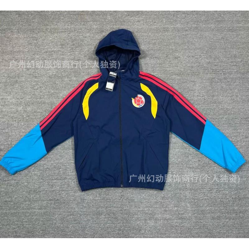 Hooded Retro Waterproof Windbreaker Rose Collaboration Training Jersey Football Shirt Unisex Size L