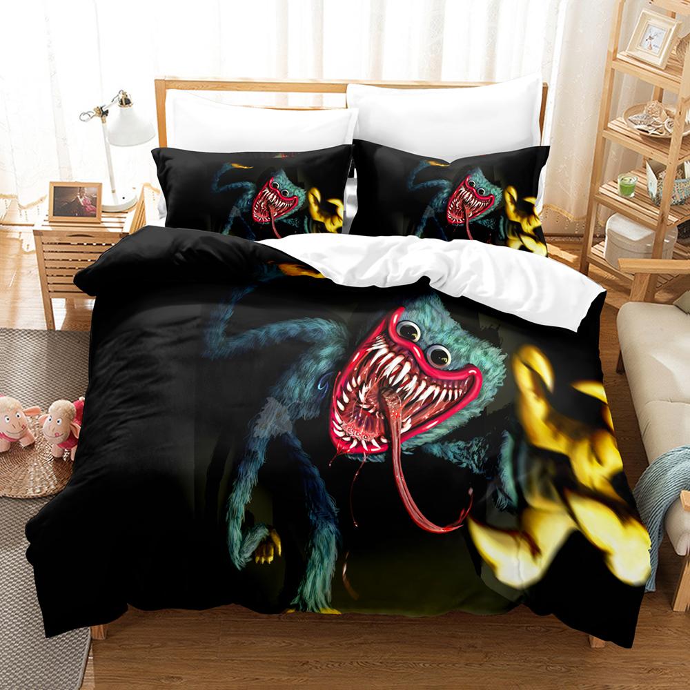 Kemila 3D Huggy wuggy Пододеяльник с наволочкой Twin Full Queen King Постельное белье Постельное белье