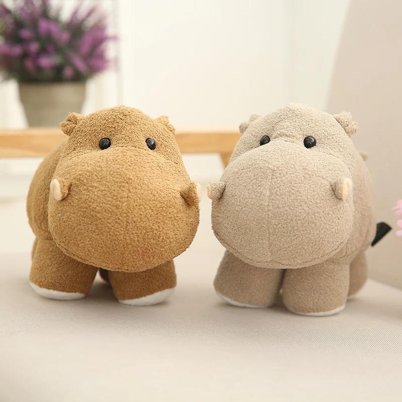 20/25/35CM Cute Chubby Hippo Elephant Plush Toy Soft Plush Toy Stuffed Animal Doll Room Decor Kids Birthday Gift