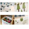 Desktop Cotton And Linen Handle Collapsible Storage Box Cartoon Pictures Storage Basket