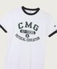 CHAMPION Basic Graphic Ringer T-Shirt Off Black