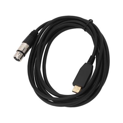 Кабель для USB-микрофона Кабель-конвертер USB на XLR (мама) для подключения микрофона Адаптерный кабель для микрофона
