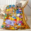 Joyful Friends Celebration Blanket Soft & Cozy Great for Office Seaside Sofa All-Season Use Digital Print Gift for Travel Home Birthdays