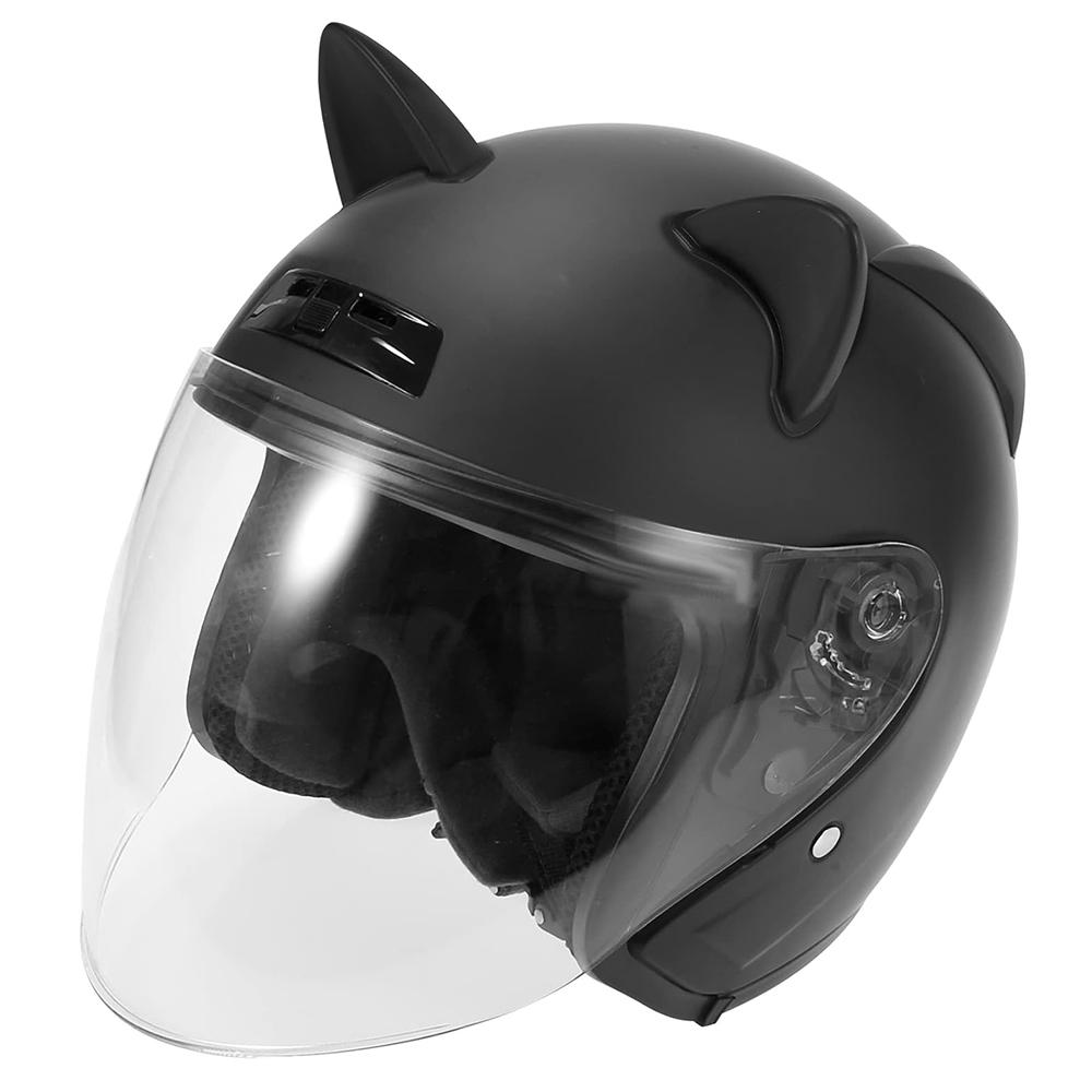 1 Pair Cat Ears Style Helmet Self Adhesive Decoration Fit for Motorcycle Bicycle