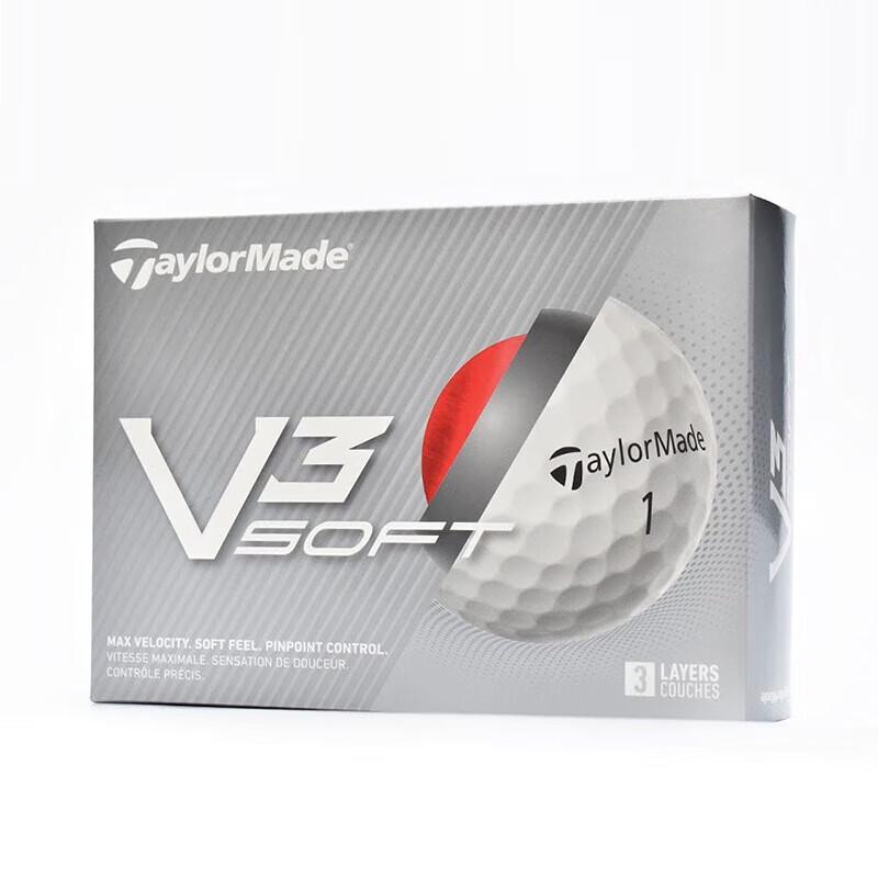 Трехслойные мячи для гольфа Taylormade V3 SOFT