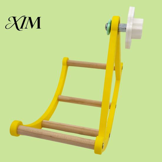 Cage Enrichment Supplies Parrot Pirate Ship Swing Toy, Climbing Ladders Perch Bird Resting Toy Interactive Rocking for Parakeets, Cockatiels, Conures,