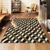 Nordic Multicolor Checkered Geometric Entryway Carpet for Living Room Decor Coffee Rug Non-slip Washable Lint-free Pet Floor Mat