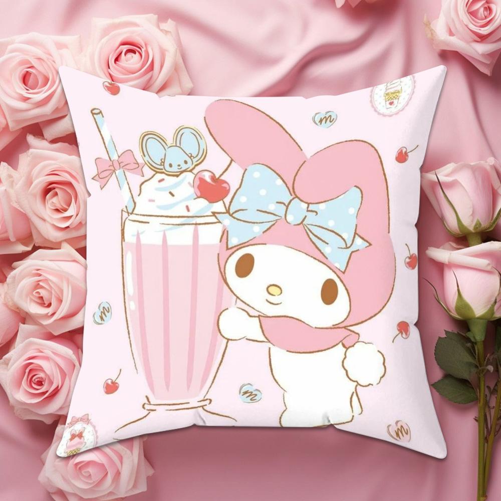 Декоративные подушки Sanrio для дивана Наволочка Декор Мелоди Наволочка для гостиной 45X45 Чехлы для подушек Домашний декор 45X45См