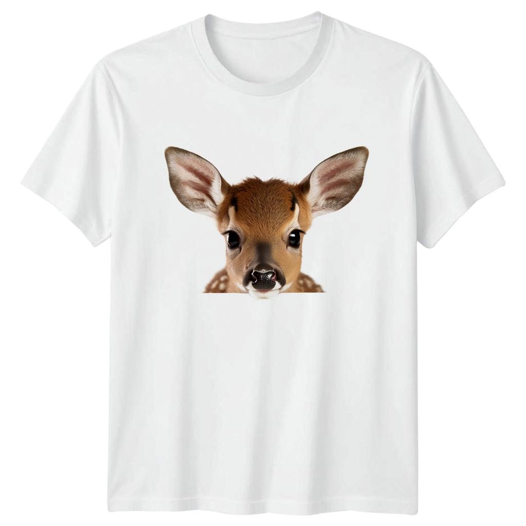 Peeking Baby Deer T-Shirt Deer Wildlife Animals Gift For Him And Her