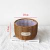 Handmade Pastoral Woven Rattan Flower Basket for Creative Arrangements and Succulent Decorations