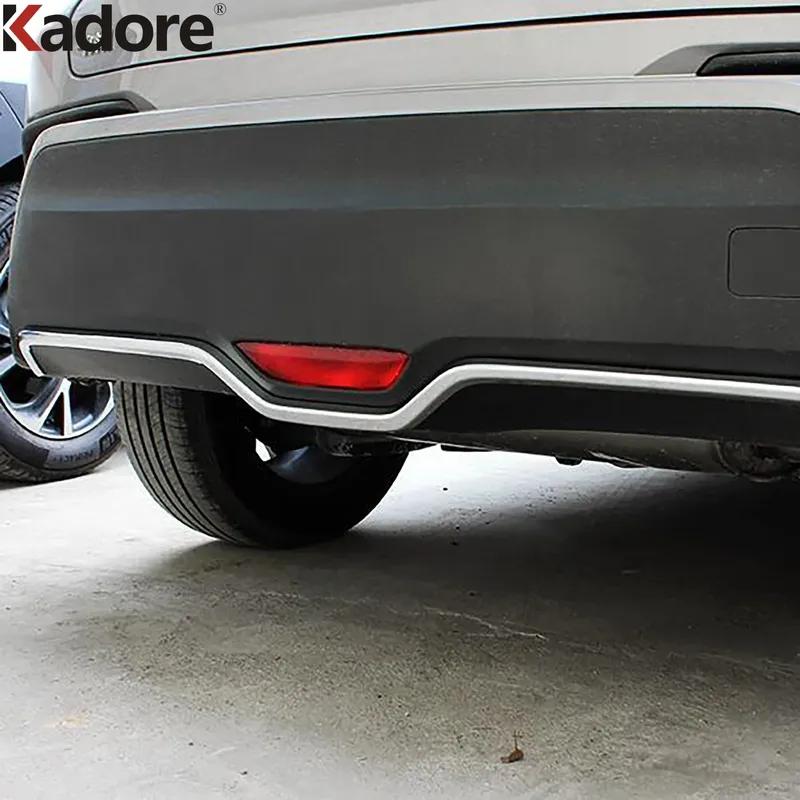 For Toyota CHR C-HR 2016 2017 2018 Carbon Fiber Rear Bottom Bumper Cover Trim Tailgate Boot Lid Strip Car Accessories