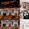 Винтажный забавный костюм медведя на Хэллоуин, принт, короткое плюшевое покрывало-плед, односторонняя, 4545 см (1818 дюймов) для дивана, декора спальни