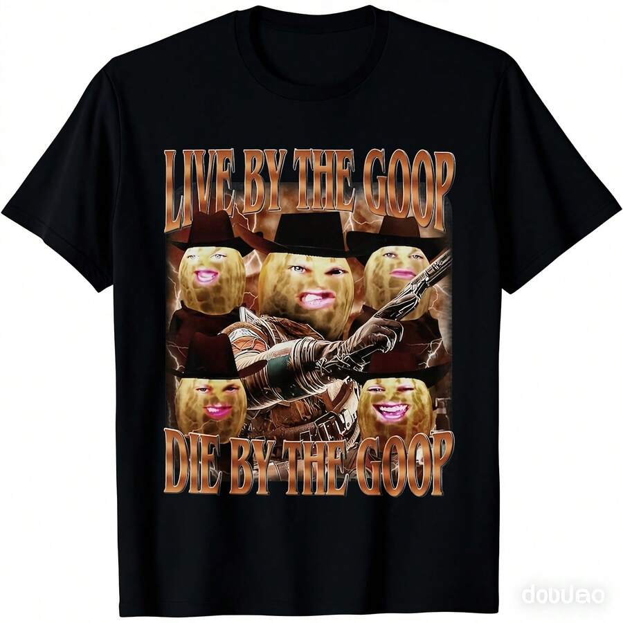 2026 НОВЫЙ Выжженный Арахис GOOP Бутлег Футболка Живи По Goop Умри По Goop Футболка ARC Рейд Ers