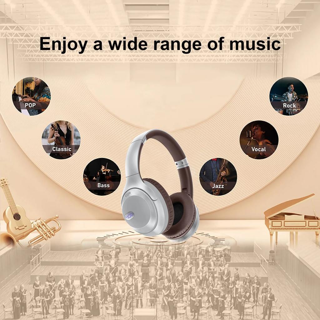 Детские наушники Bluetooth 5.2 со светодиодными кошачьими ушками, ограничением громкости 85/94 дБ и временем воспроизведения 100 часов, складная беспроводная/проводная гарнитура с кабелем 3,5 мм