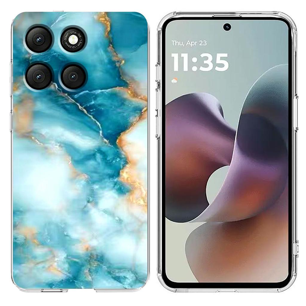 For Motorola Moto G56 5G Case Marble Pattern Printing Soft TPU Phone Cover