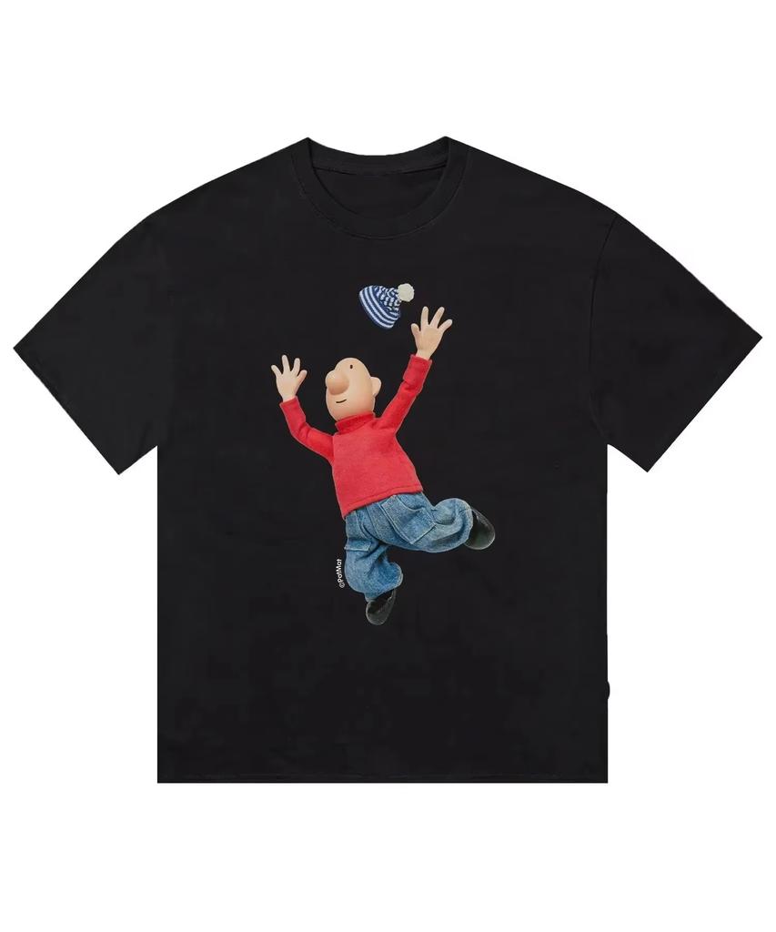 Fashion Anime Character Graphic Print Tshirt Unisex Short Sleeve Casual Streetwear Popular Trendy Cotton Tops for Unisex Women