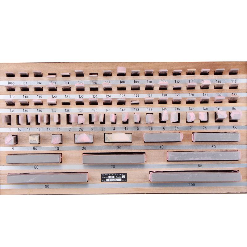 SHANHR Block Gauge 83Pcs/Set 1 Grade 0 Grade Caliper Block Gauge Inspection Block Gauge Measurement Instruments