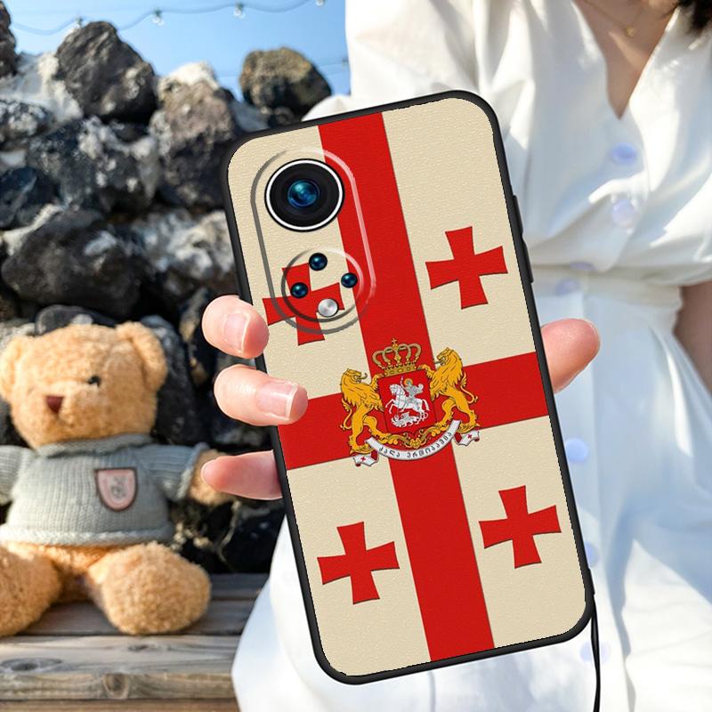 Чехол Georgia Grunge Flag для Honor X8a X9a X6a X7a X6 X7 X8 X9 X9b X8b Honor 70 50 90 Lite Magic 5 6 Pro Cover