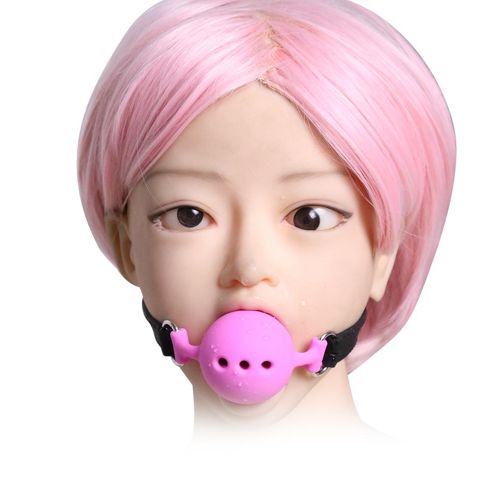 VaHppy Gags черный/красный/розовый пояс из искусственной кожи силиконовые шарики 3,5/4,5/5 см SM секс-игрушки рвотные позывы слюни пара игры в бондаж товары для взрослых