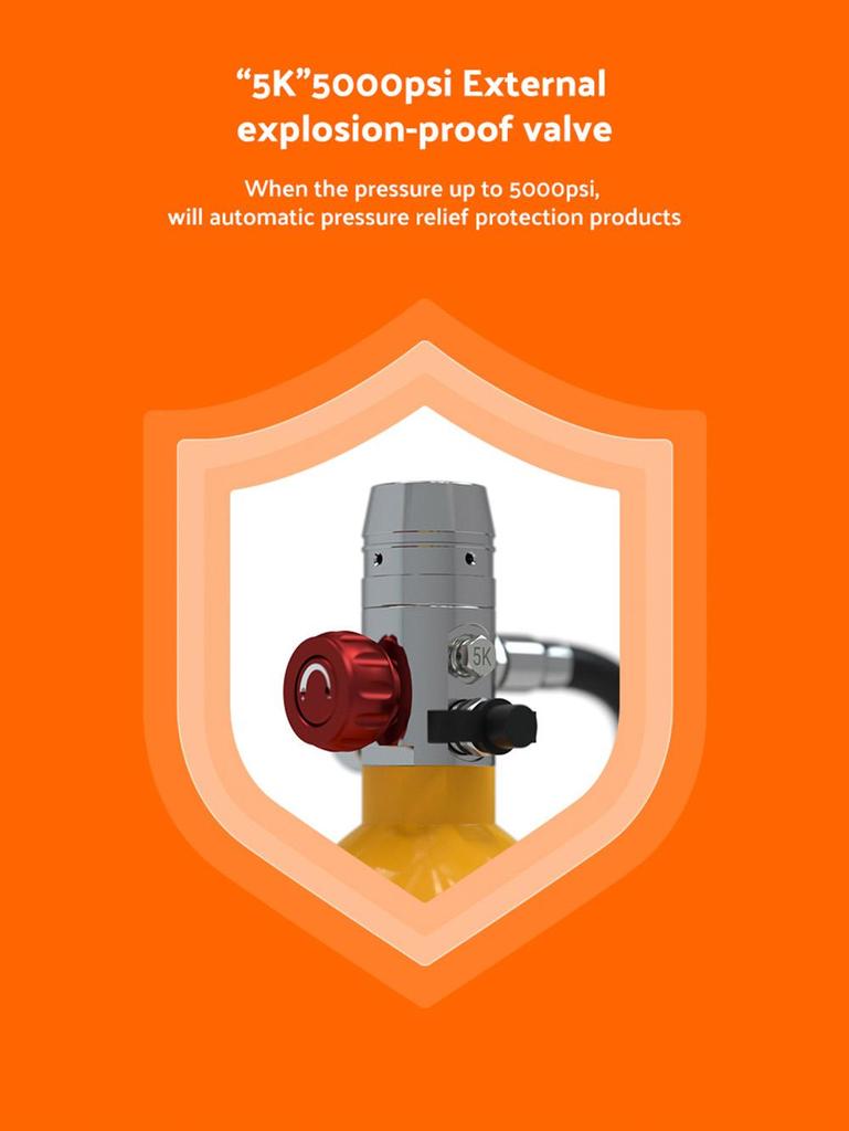 SMACO S400 1L Mini Scuba Diving Balloon с сертификатом DOT, время использования 15-20 минут, 1L Portable Bag - зеленый