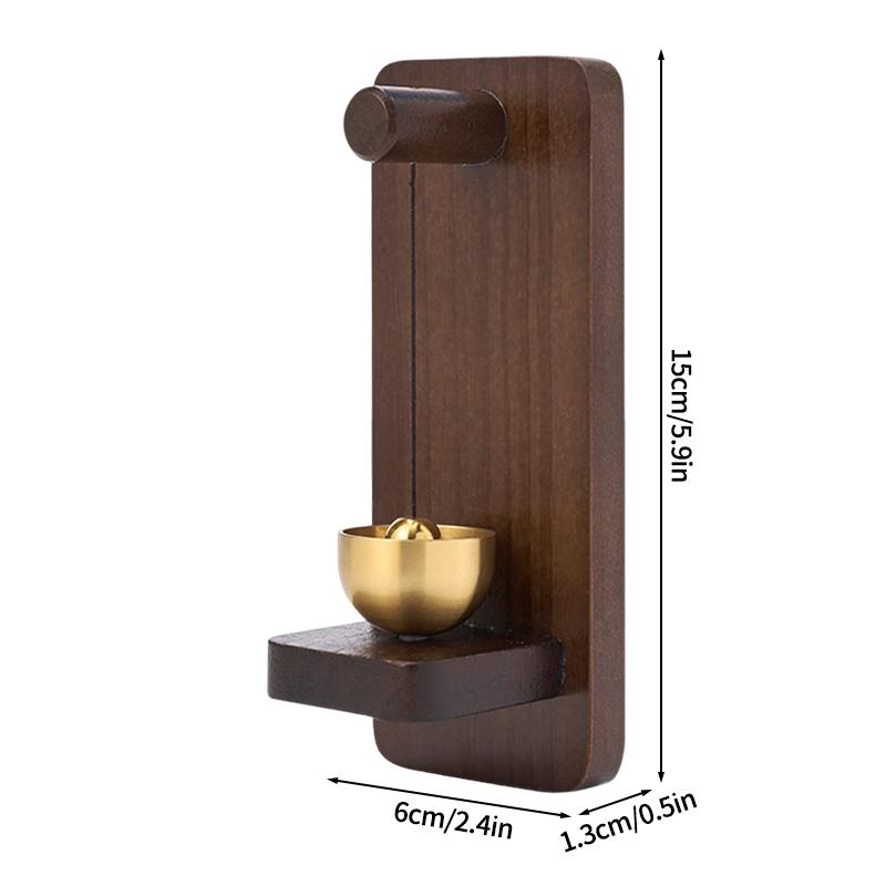 Japanese Doorbell Wood Wind Chime Wind Chimes Copper Bell Decorative Vintage Door Bell Home Decorations Campanillas De Viento