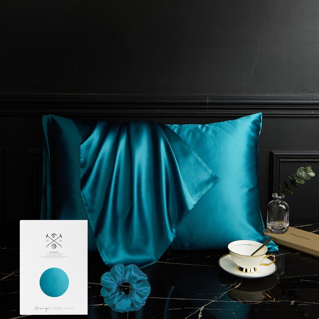 100 Percent Pure Mulberry Silk Pillowcase For Hair And Skin Natural Silk Front With Soft Breathable Back Pillow Cover