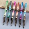 6Pcs/set Gradient Colorful Eternal Pencils with Eraser, Everlasting Inkless Writing Pencil For School Office