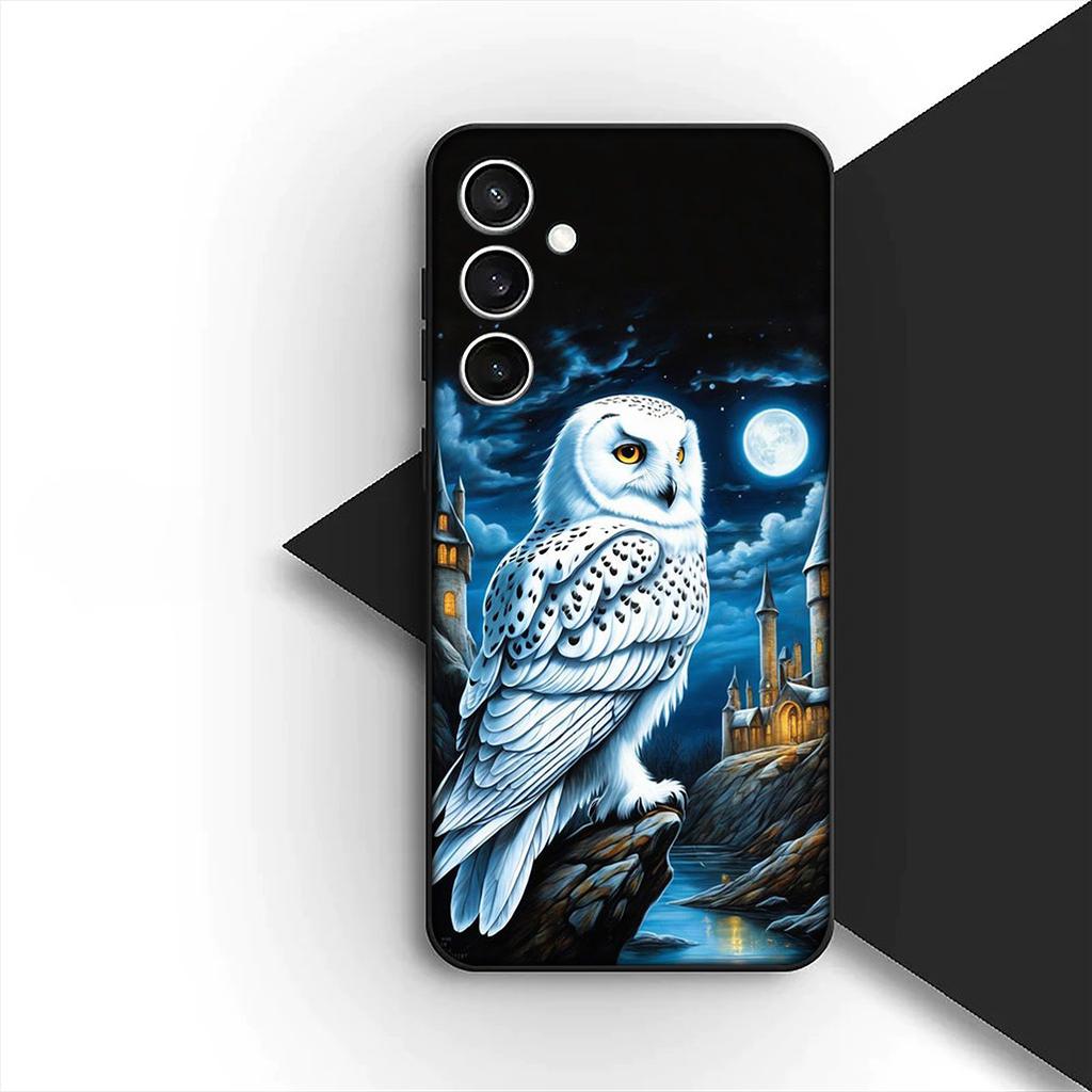 Soft Cover for OPPO A80 A18 A16 A40 A17 A15 A38 A78 A79 A54 A57 A12 A60 4G 5G Casing Phone Case Owl Art Harries Wand Potters