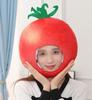 [DOKiDOKi] Косплей шляпа помидора [Милая] Головной убор для трансформации Кигуруми Головной убор Милый Хэллоуин Овощной торговец Овощи Помидор Итальянский киоск с едой