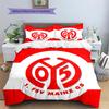 FSV Mainz 05 Pattern Bedding Quilt Set  Home Decoration  Gift (1 * duvet cover + 2 * pillowcase  without core)