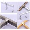 Half/All Pass Wardrobe Rail Support Flange Corner Flange Seat  For Clothes Pole Curtain Rod