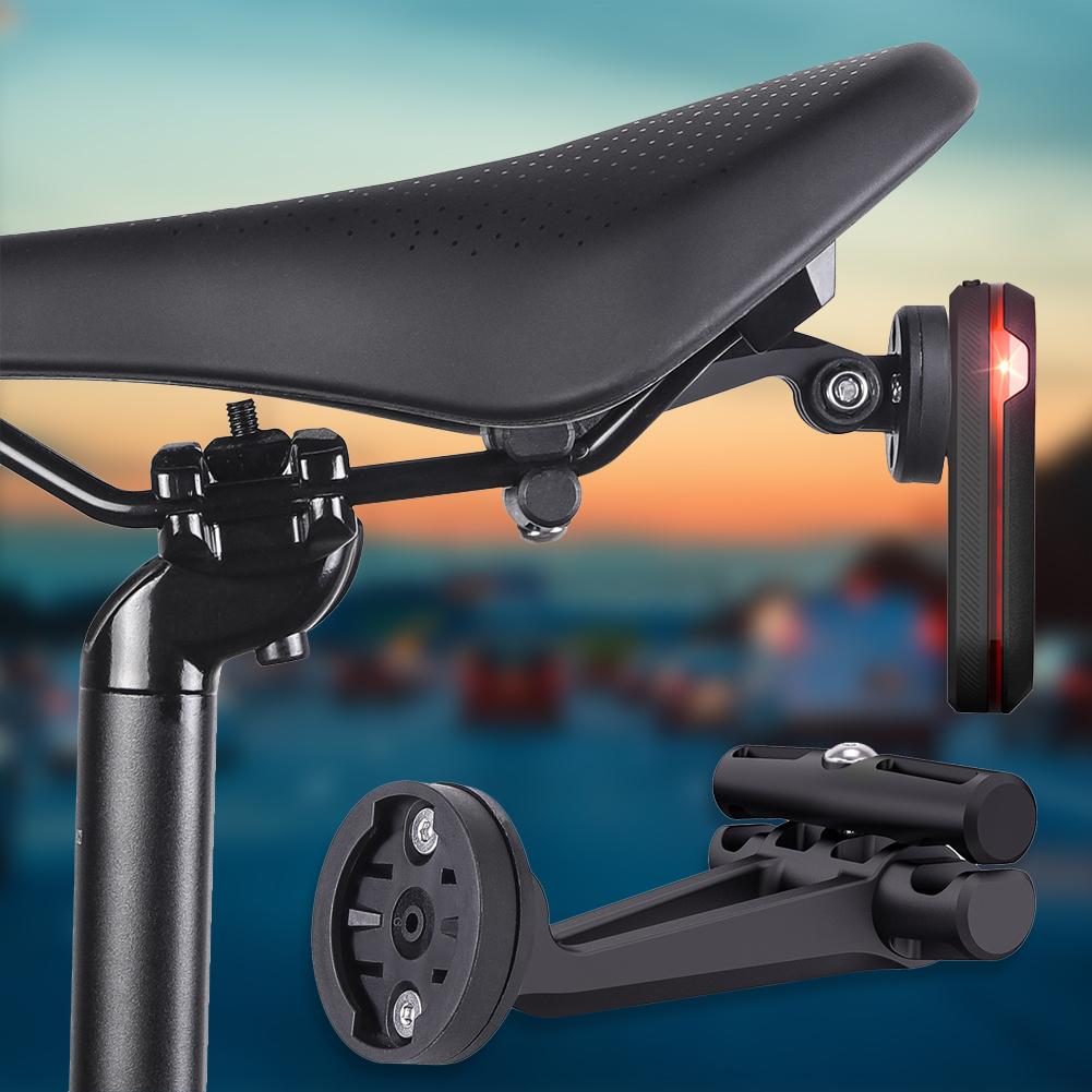 Bicycle Saddle Rail Rear Light Bracket Seatpost Mount Bicycle Taillight Saddle Rail Mount for Garmin Varia Radar/Action Camera