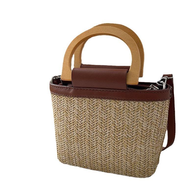 Маленькая женская сумка Seaside Niche Crossbody Bag Woven Женская сумка-тоут Bucket