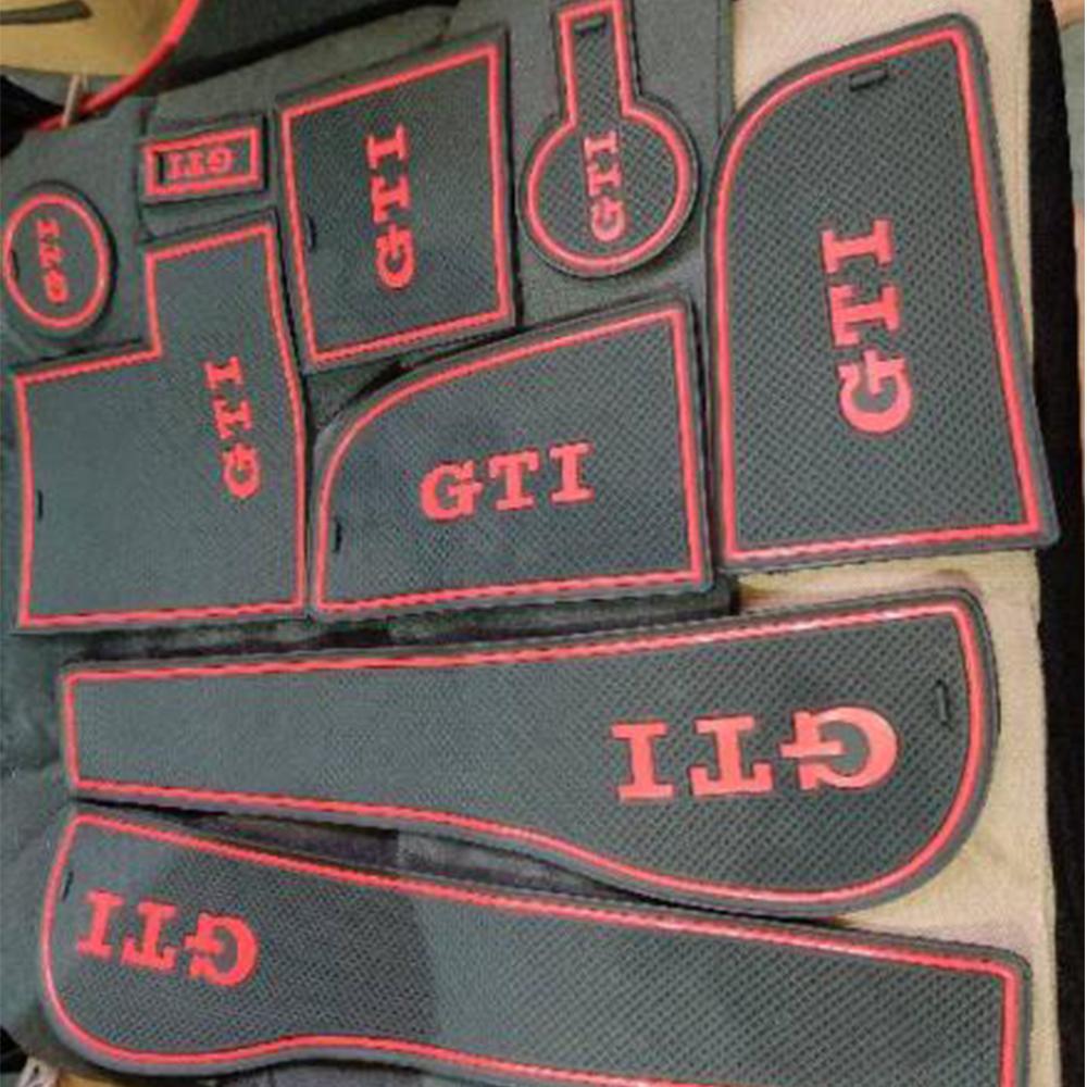 Противоскользящий коврик для ворот, накладки с пазами для VW Volkswagen Golf 7 Mk7 GTI R 2013 2014 2015 2016 2017 2018, коврик с отверстиями для автомобиля