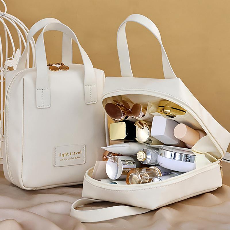 Портативная косметичка большой емкости, водонепроницаемая сумка для хранения косметики, эстетически привлекательная модная сумка-органайзер для косметики